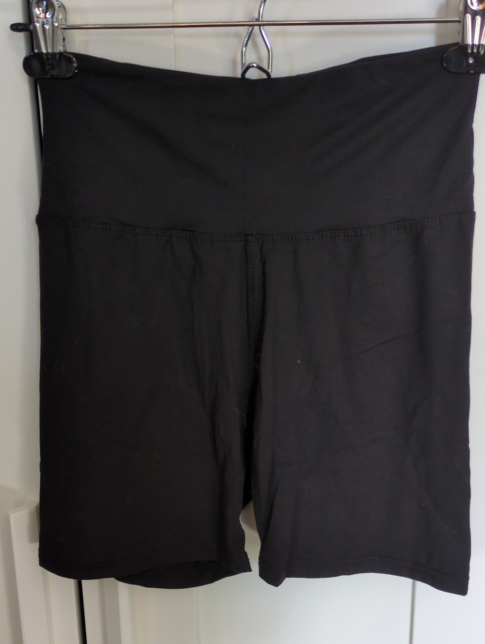 High-Waist Black Bike Shorts Buttery Soft